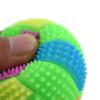 Spiky Dog Rubber Elastic Glowing Balls Squeak Chew Toy Bite-Resistant Ball