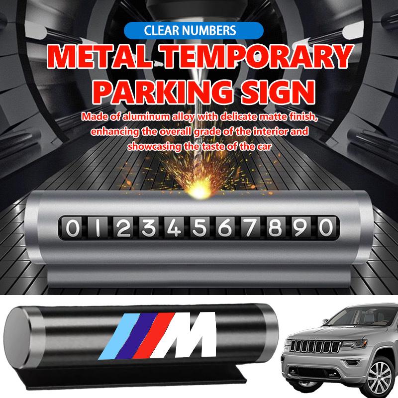 Car Phone Number Plate Temporary Parking Stickers Rotate Park Stop For BMW M F10 F20 F30 F40 F15 F25 F26 F31 F49 E62 E83 E84 TCFJN1