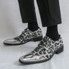 Pánské ležérní boty Módní barevný blok Designový styl Volný čas Párty Noční klub Denní kadeřník Kožené boty Silná podrážka Horké