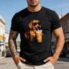 Funny Dachshund Drinking Iced Coffee Tshirt Cute Dachshund Lover Gift Shirt Dog Dad Or Mom Clothing Casual Unisex Unisex Cotton Tee