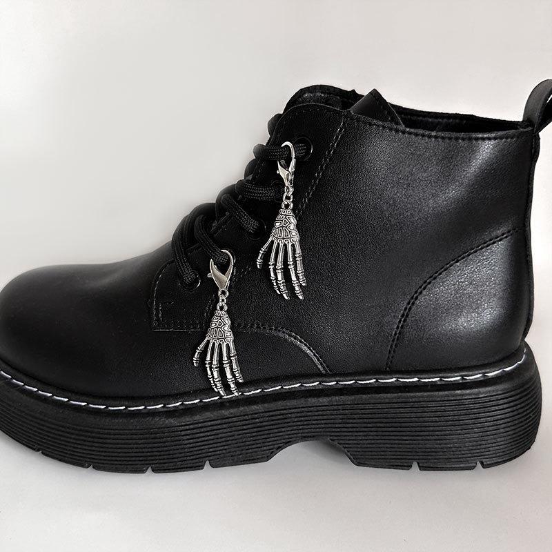 

2 шт. Аксессуары для обуви Череп Рука Металл Змея Ботинки Обувь Мотыги Пряжки Украшение Каблука Подвеска Женщины Вечеринка Крутая Модная Бижутерия