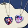 Heart Necklace Korea Pop Pendant Anime Movie Hunters Design Jewelry