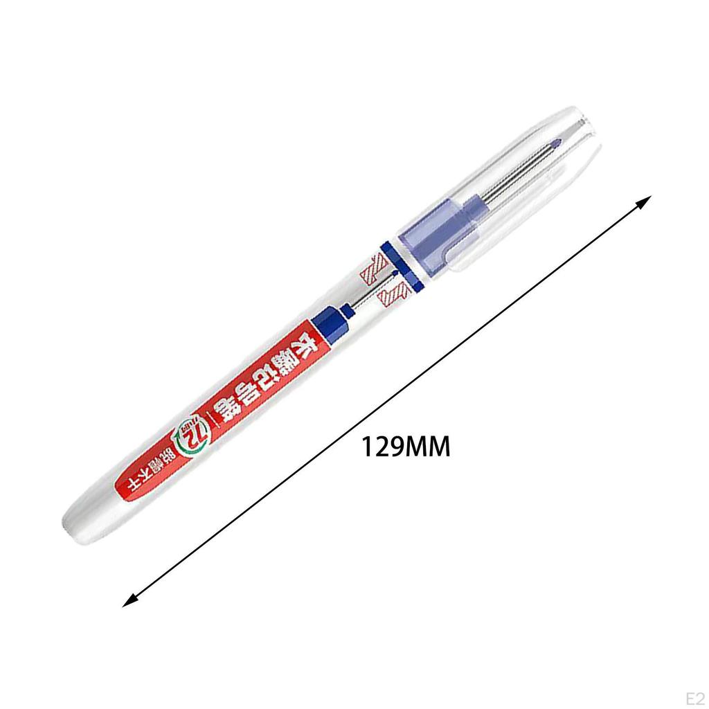 3x Multipurpose Long Reach Markers Waterproof Pen Deep Hole Woodworker Nib for Ceramic Metal