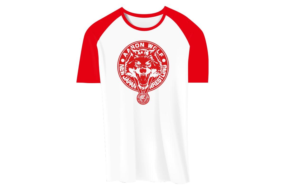 

New Japan Pro-Wrestling Wolf Aaron Raglan T-Shirt Red S 7144104882