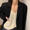 Sturdy Brass Adjustable Chain Baroque Pearls Pendant Long Necklace for Women's Fashion Sweater Chain Jewelry Accessory