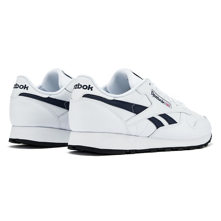 Reebok Klasická kůže Pohodlné Všestranné Protiskluzové Semišové Odolné Vodotěsné Nízké Neformální Běžecké Boty Unisex tenisky Bílé 100033996