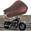 Motorcycle Crocodile Brown Driver Solo Seat Soft Front Cushion Compatible for Harley Sportster XL883 Forty Eight 48 XL1200X Seve