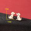 Simple Cute Mini Animal Stud Earrings for Girls