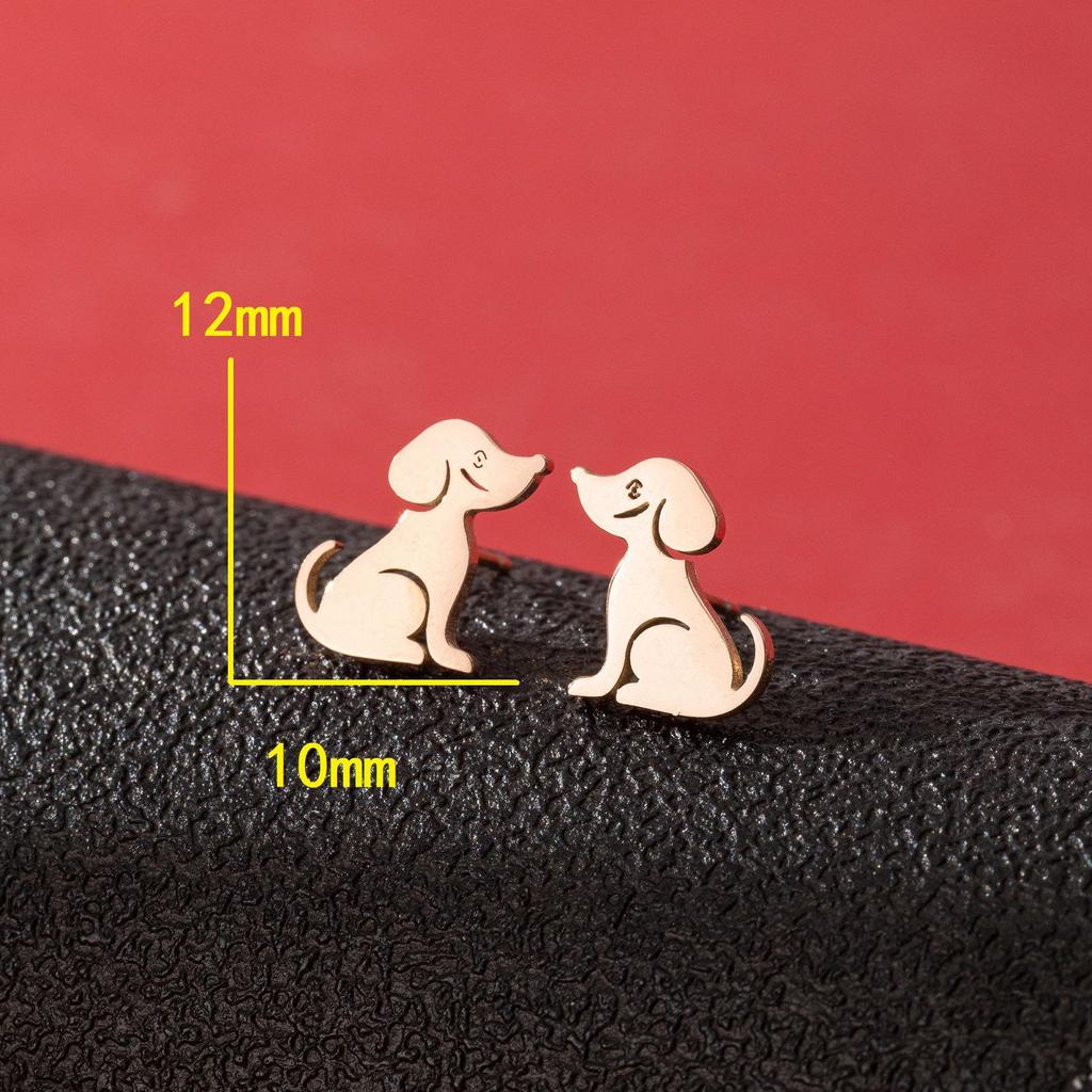 Simple Cute Mini Animal Stud Earrings for Girls
