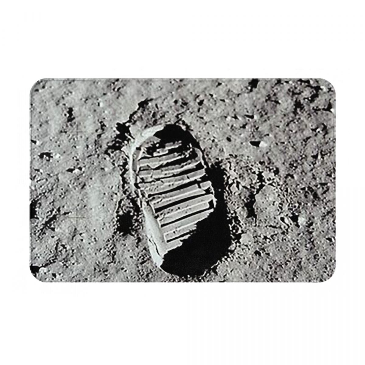 Footprint On The Moon By Buzz Aldrin Apollo Non-slip Doormat Floor Mat Carpet Rug for Kitchen Entrance Home Balcony Footpad Mats 40cm x 60cm
