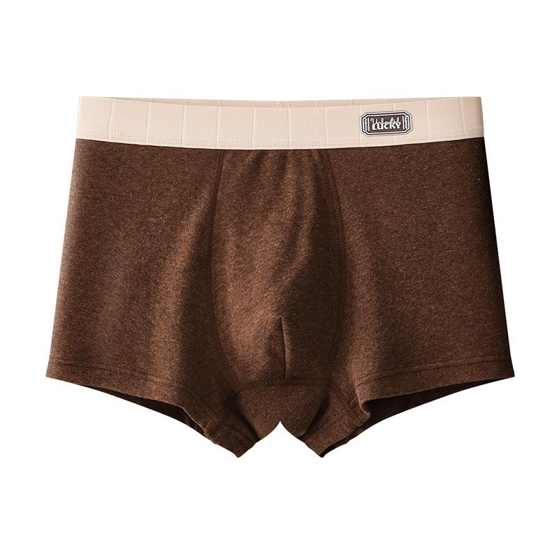 Men's Spring and Autumn High-grade Pure Cotton 10a Antibacterial Flat Angle Underwear