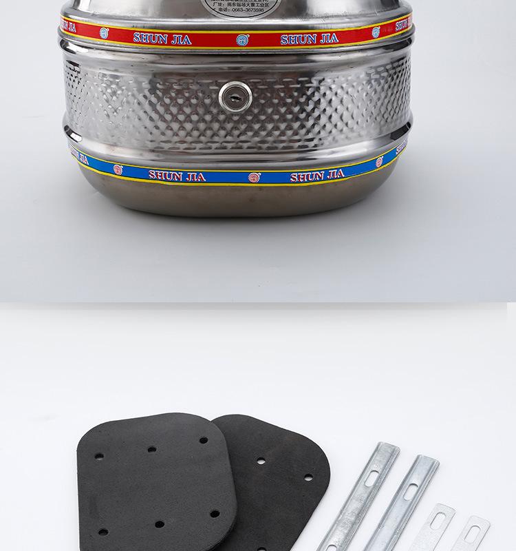 Premium Stainless Steel Motorcycle Tail Box with Thickened Screw Fixing