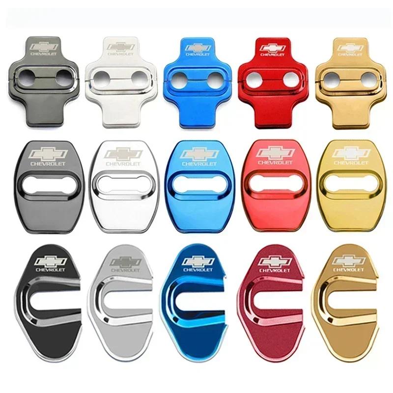 4pcs Car Door Lock Protector Cover Sticker for Chevrolet Cruze Silverado Traverse Spark Equinox Malibu Captive Aveo Sonic Onix