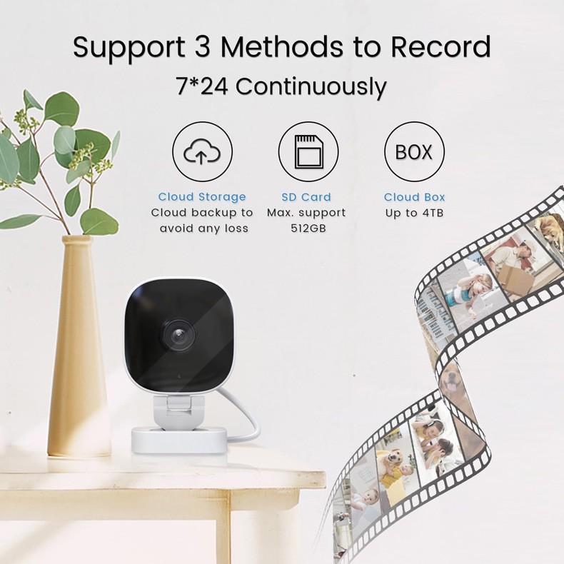Wireless HD Wide-Angle Mobile Remote Indoor Surveillance Camera