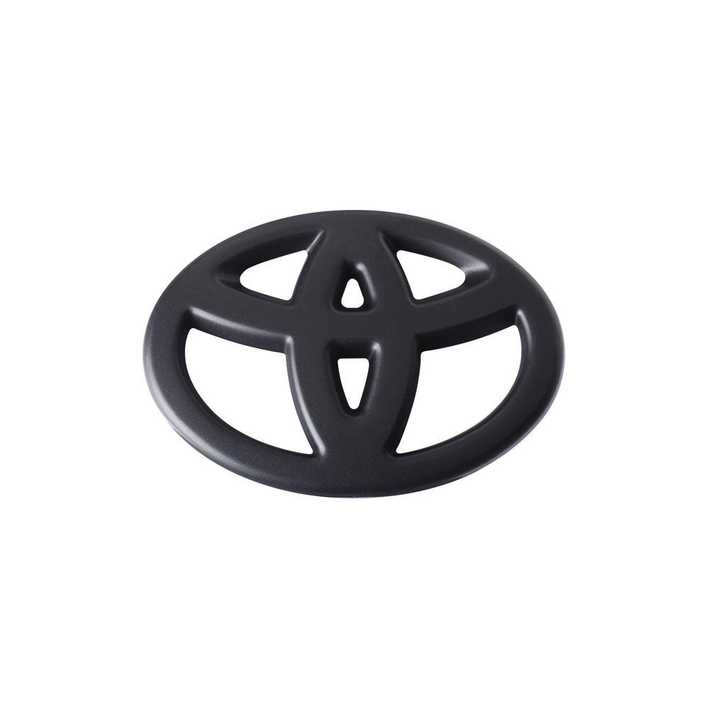 2026 New For Toyota 1Pcs Car ABS Carbon Fiber Logo Steering Wheel Badge Cover Sticker For Toyota Fortuner Chr Verso Prius Yaris 