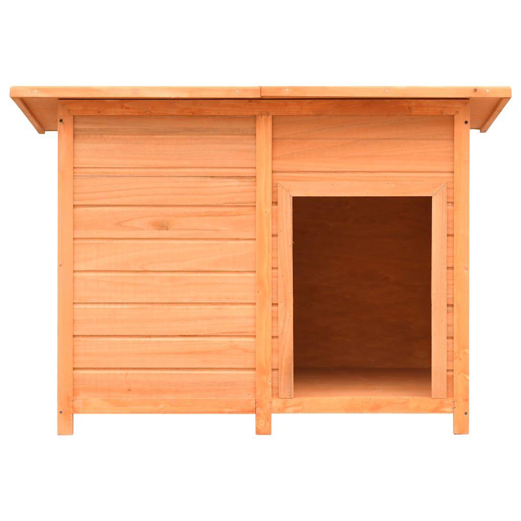 vidaXL Dog House Solid Pine and Fir Wood 120x77x86 cm