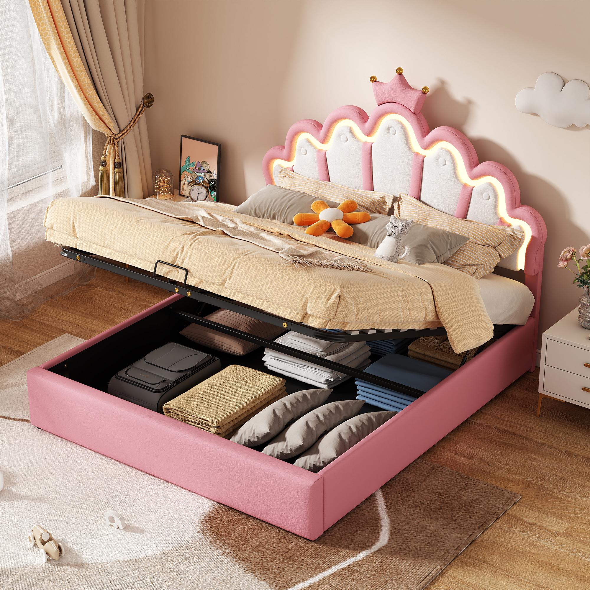 140*200cm Platform Bed, Upholstered Bed, Princess