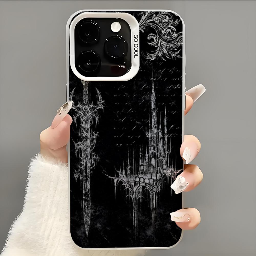 Cool Cyber Sigil Cross Phone Case  Phone Case For iPhone 14 16 15 11 12 13 Pro Max Mini Plus Shockproof Cover