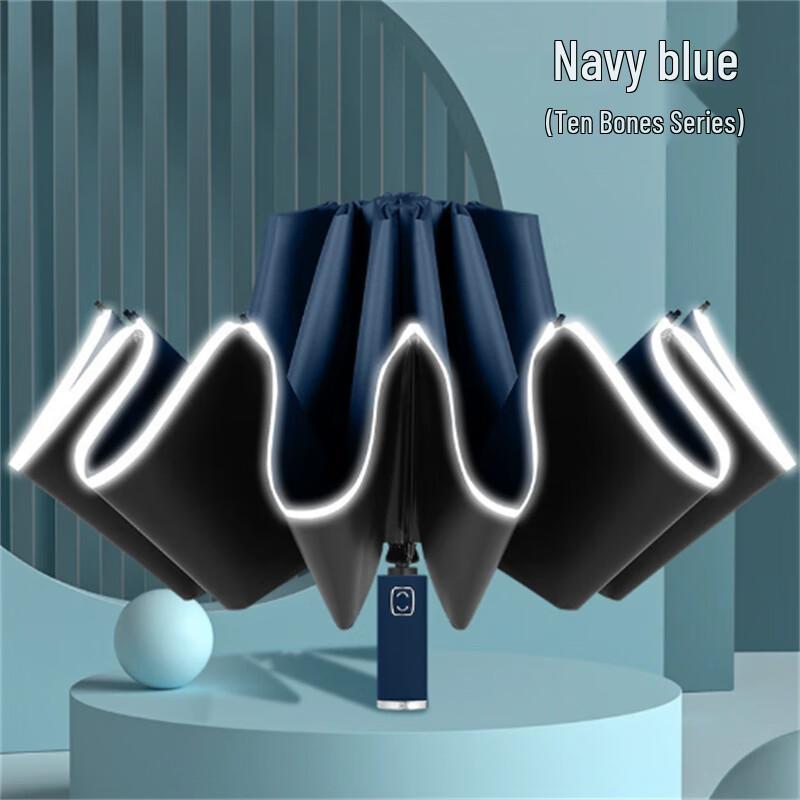 Reinforced Fully Automatic Sun & Rain Reverse Umbrella