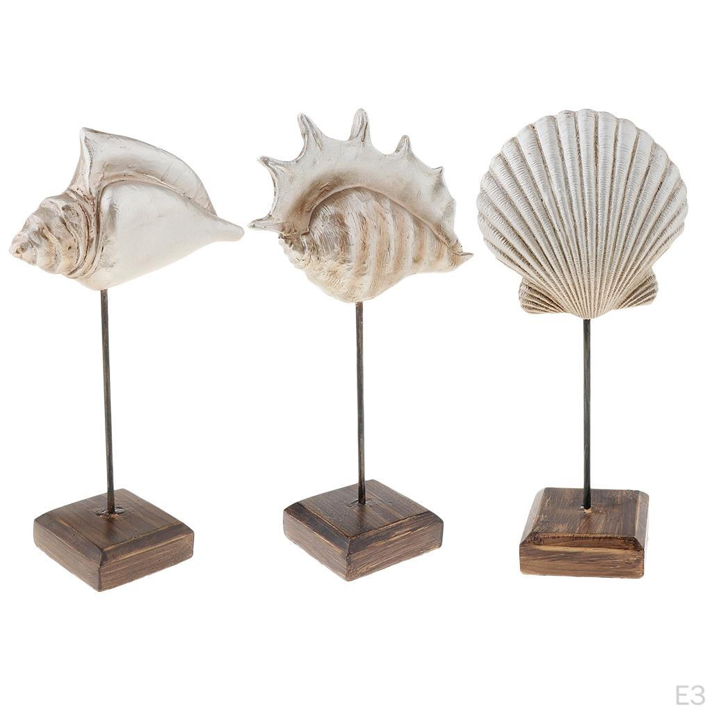 1x Durable Resin Crafts Shell Figurine, Desktop Decoration, collective Gift