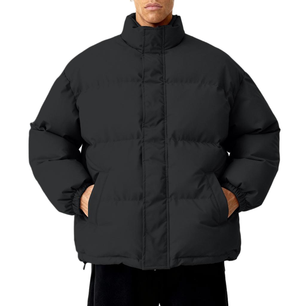 Men's Loose-Fit Casual Down Jacket With Long Sleeves