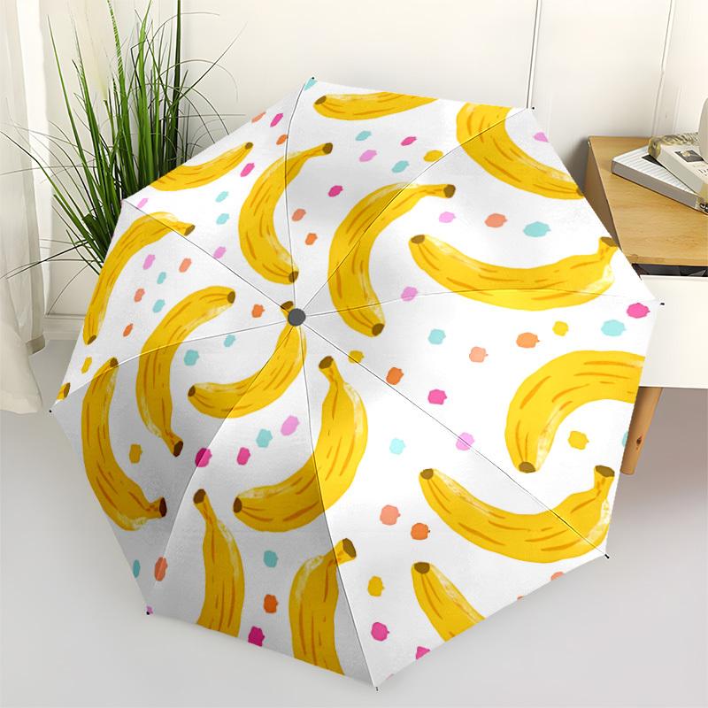 

1pc Bananas Automatic Open/close Folding Umbrella, Compact Portable Travel Umbrella, Durable Construction yy251230109