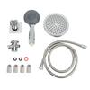 Shower System Rain Showerhead Handheld Spray Set Stainless Steel 3 Functions Large Coverage Area 5 Layer Polished for Bathroom