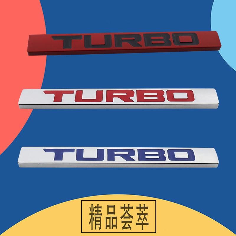 3D Premium TURBO for i-VTEC car Hood Fender trunk Rear Bonnet Nameplate Decal Emblem Badge Sticker
