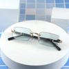 5PCS Sunglasses Fashion Gradient Square Frame Sunglasses for Women with UV Protection Korean Style Rimless Glasses for Ladies