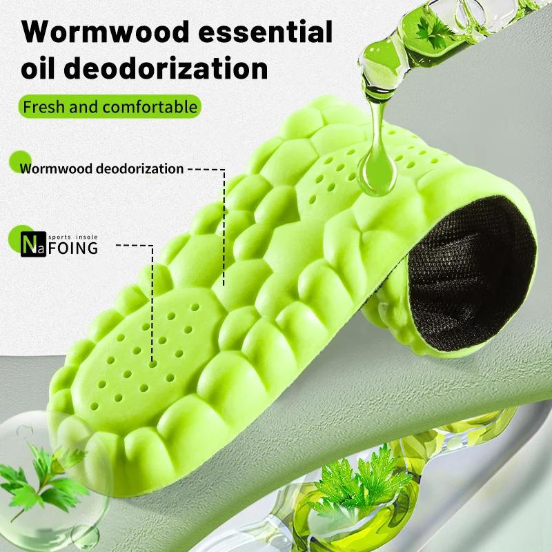 Super Soft 4D Sport Insole for Feet Shock Absorption Baskets Shoe with Arch Support Orthopedic Inserts