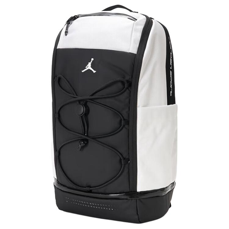New Jordan Polyester Backpack Tubas Unisex Black & White JD2533003AD-001