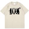 Harajuku Mens Clothing Streetwear Graphic Shadow Print TShirt Hip Hop Cotton Tee Summer Fashion Loose Short Sleeve Tshirt Goth