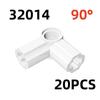 20PCS 32013 32014 32015 32016 32034 32039 32192 32126 26287 Building Block Compatible High-tech Driving Ring Plug Axle Pin