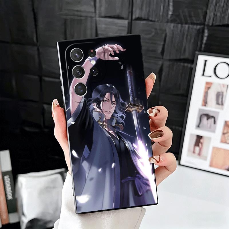 

Bleach Kuchiki Byakuya Soft Phone Case for Samsung Galaxy S26 S25 Edge S24 Ultra S23 Plus S22 S21 FE S20 Black Cover Back Shell Samsung S23 FE