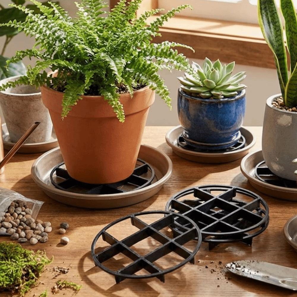 20PCS Anti Rot Root Flower Pot Tray Breathable Base Root Prevention Pad Indoor Outdoor