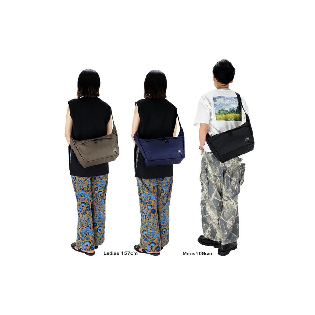 Porter MOUSSE Shoulder Bag by Yoshida A4 Size (L) Kaban, (Greige/GRG)