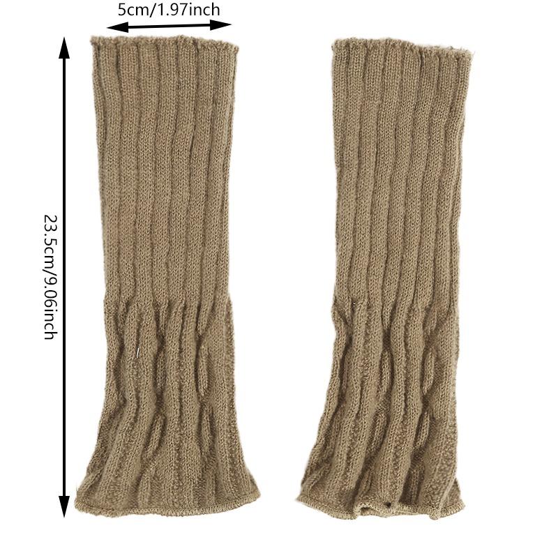 Middle Tube Socks Cute Pile Socks Autumn Knitted Twisted Design Warm Soft Elastic Cuff for Daily Wear Casual Outfits Home School Cold Weather