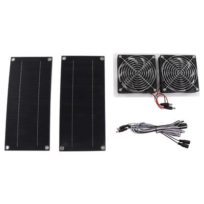Solar Panel Fan Kit Waterproof Portable Environment Friendly Solar Exhaust Fan for Outdoor 100W 12V