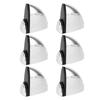 12PCS Glass Partition Clamps Panel Fixing Clip Desk Divider Support Clamp Glossy Finish 1?10mm