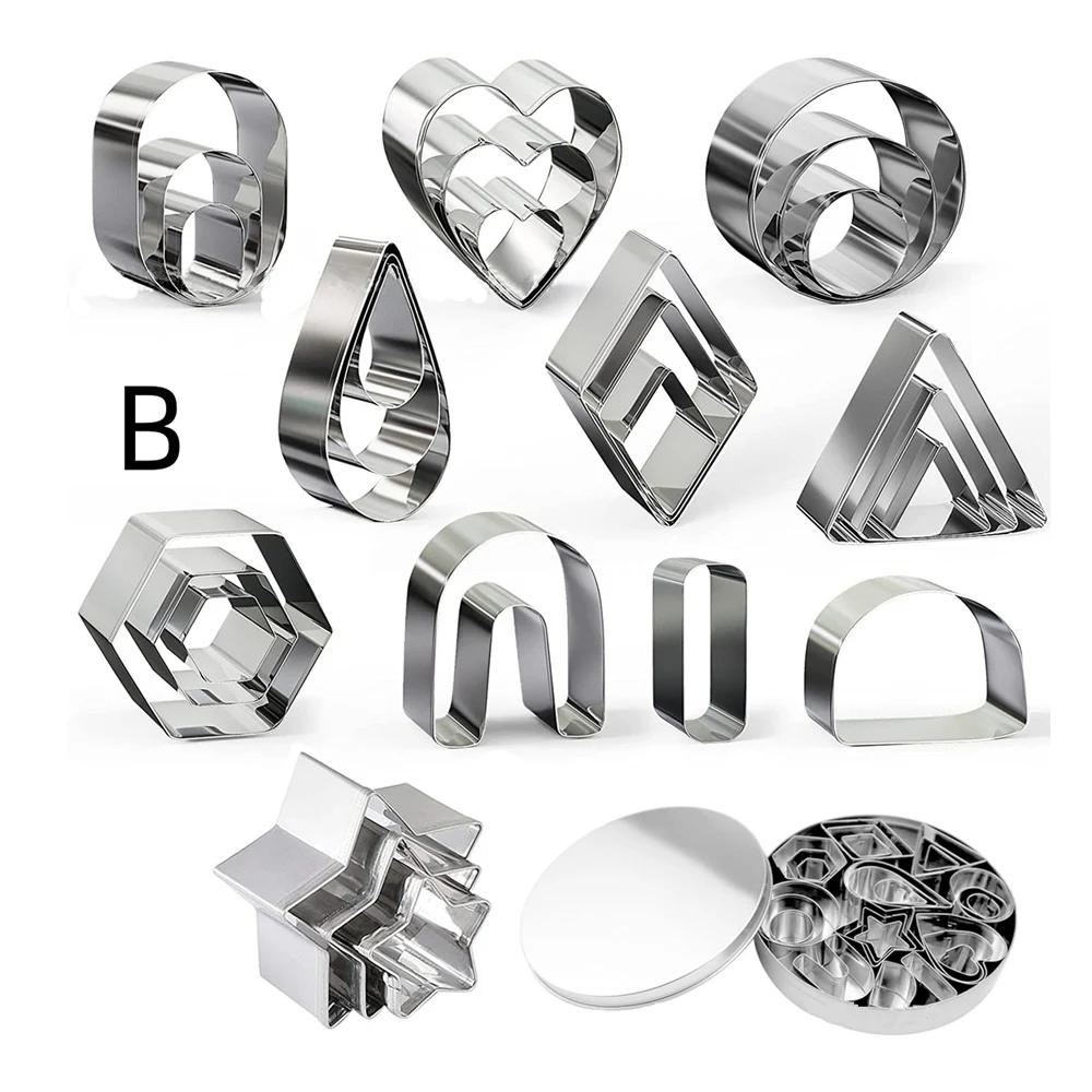 Clay Tools Set Polymer Clay Earring Making Kit Stainless Steel Cutter Mold Handmade Pottery Ceramic Craft Jewelry Diy Supplies