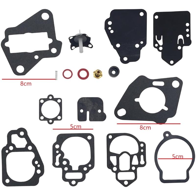 Universal Outboard Carburetor Rebuild Kit With 6 25HP Engines High Replacement Parts