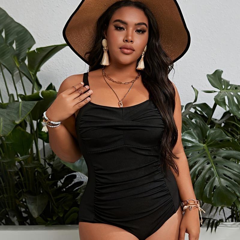 Plus Size Women High Waist Bikini Swimsuits, Women's Swimwear & Clothing