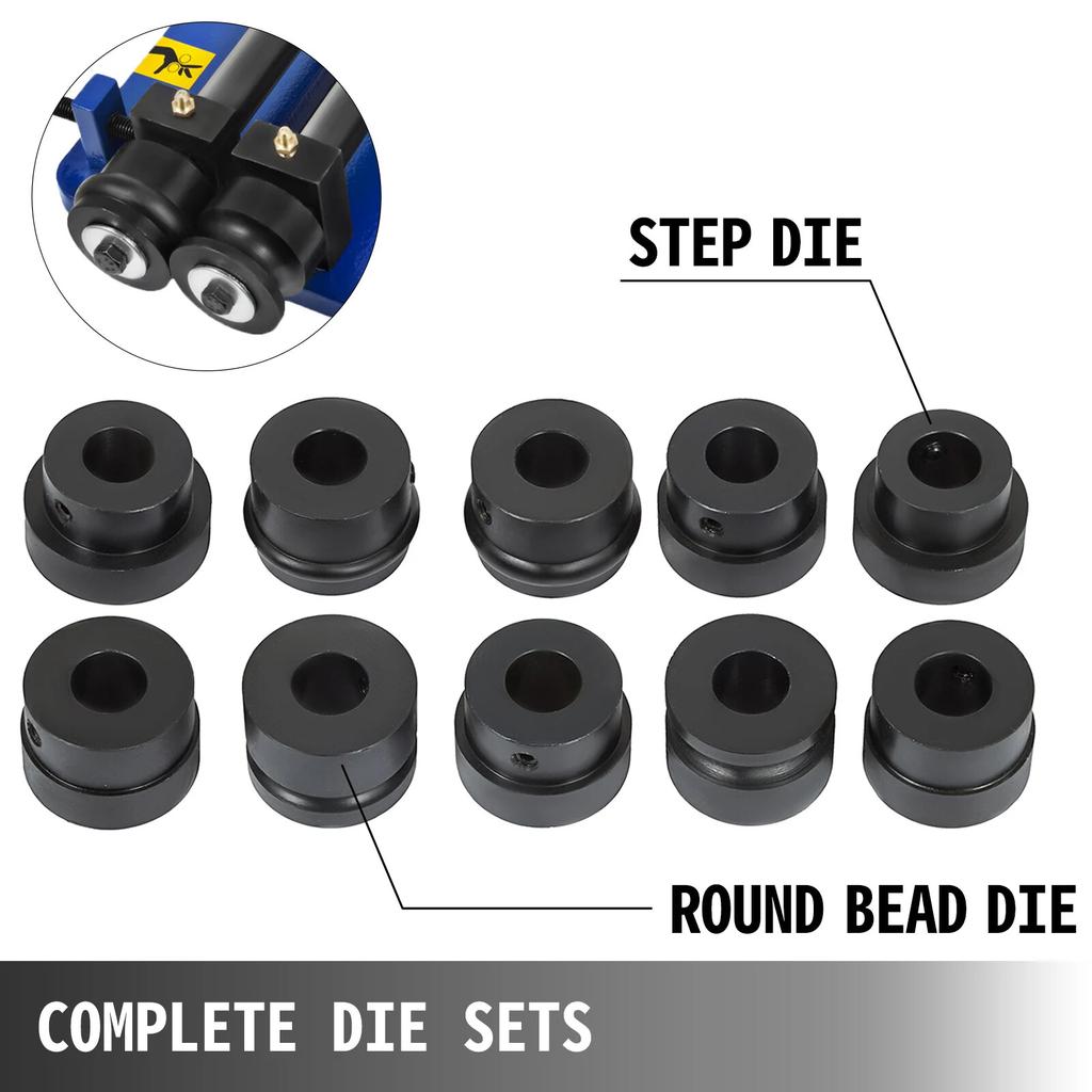 6 Rolle Bead Roller Former Swager Rotary Swaging Machine 460mm 18" 1.2mm Pressing Slot Machine