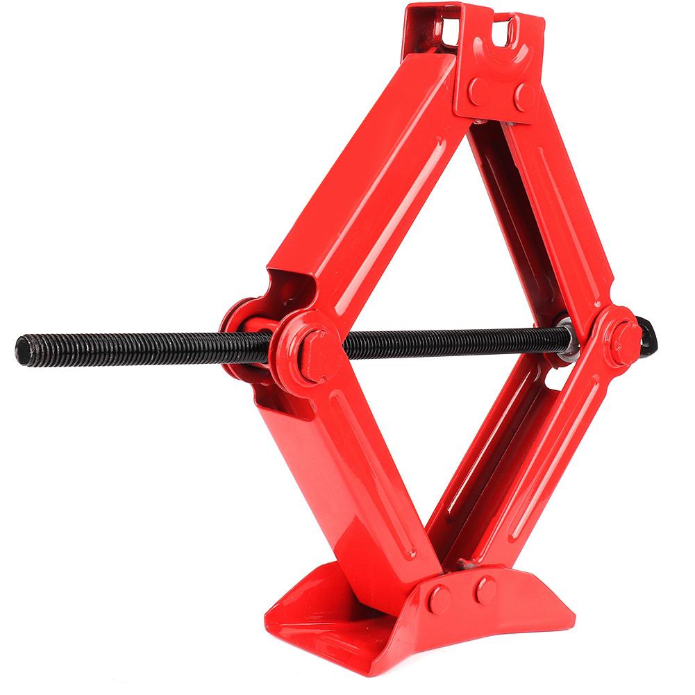 Car Automotive Scissor Jack 45# Steel Chromed Emergency Crank Lift Stand Tool