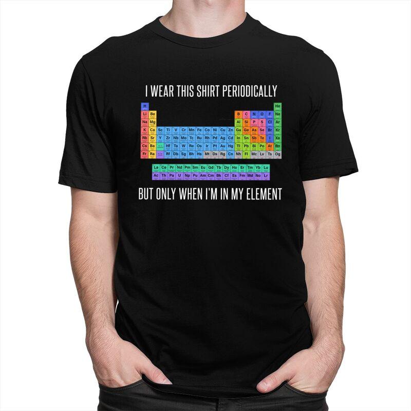 Funny Chemistry Periodic Table Science Teacher Gift T Shirts ShortSleeve Tshirt Streetwear Tee Tops Loose Oversized Clothes