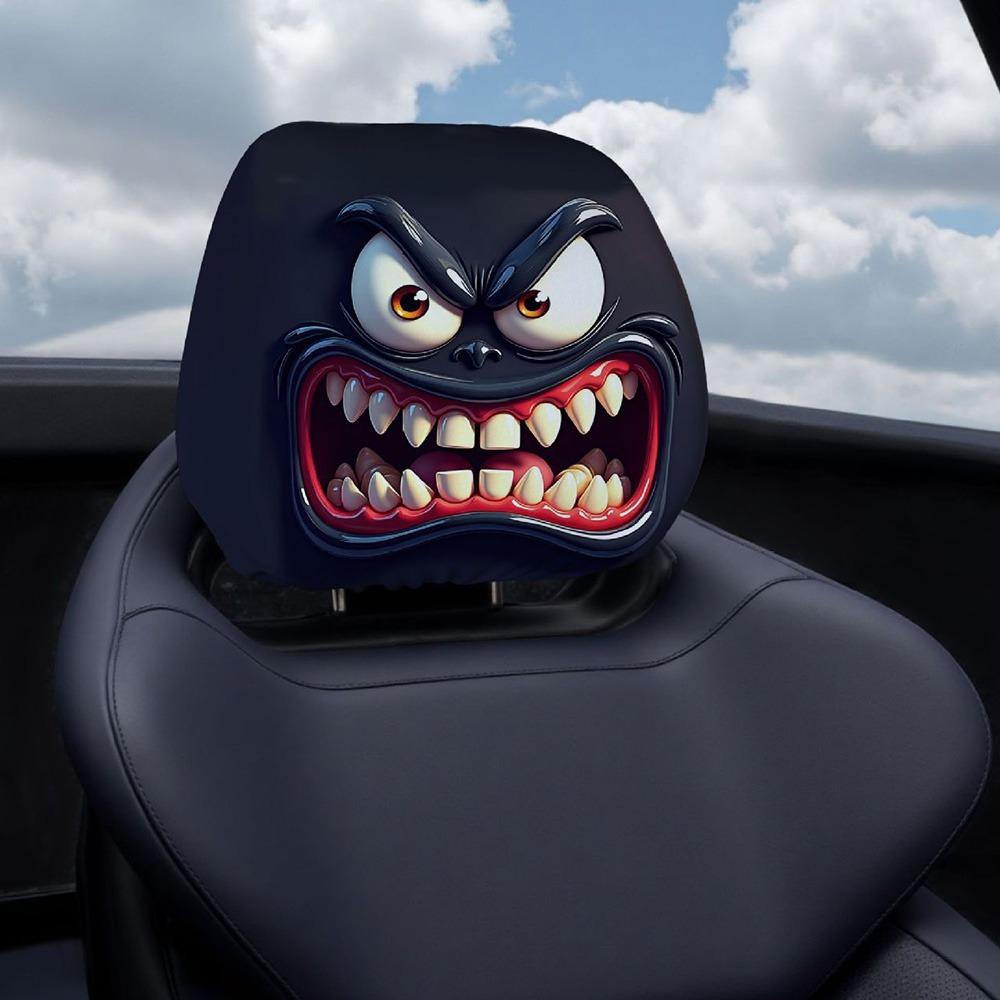 Elastic Car Seat Cover Universal Car Seat Headrest Interesting Car Headrest Cover  Halloween