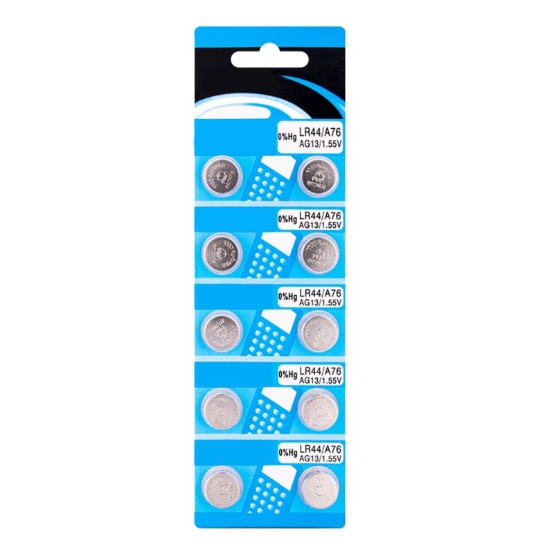 Pack Of 10/20 AG13 LR44 Alkaline Button Cell Batteries AG13 Button Cell Batteries For Watches Calculators Toy Devices