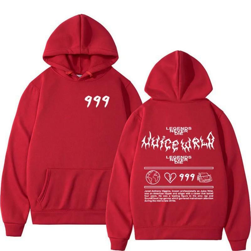 Dámská mikina s kapucí a potiskem písmen ve stylu Juice WRLD Streetwear Ležérní dlouhý rukáv Pulovr