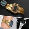Retro Mała Kwadratowa Metalowa Bransoleta do Zegarka CASIO A159w-n1 A158WA/168 LA670 AE-1200/W-218H/F84 Pasek Stalowy Bransoleta 13 18mm