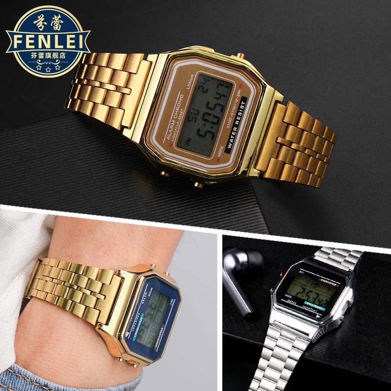 Retro Mała Kwadratowa Metalowa Bransoleta do Zegarka CASIO A159w-n1 A158WA/168 LA670 AE-1200/W-218H/F84 Pasek Stalowy Bransoleta 13 18mm